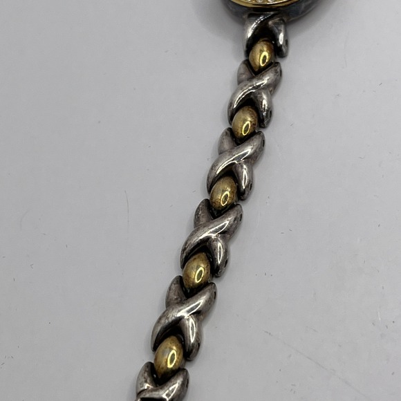 Anne Klein II Women's Watch Two-Tone Band Rhinestone Bezel 10/1963 - New Battery - Picture 4 of 7